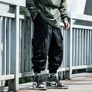 Trendy Men's Cargo Pants Loose Fit Casual Hip Hop Pants Spring Autumn Season Ins Branded Fashionable Ankle Length Trousers